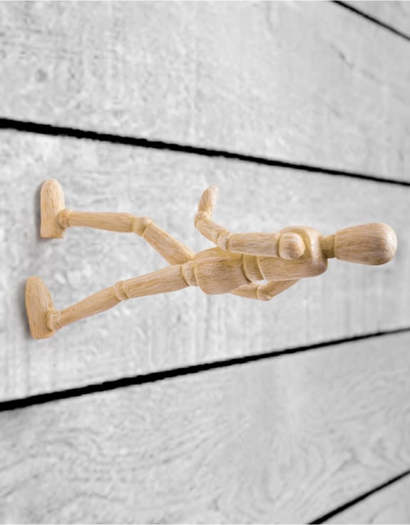 Wooden Effect Wall Climbers