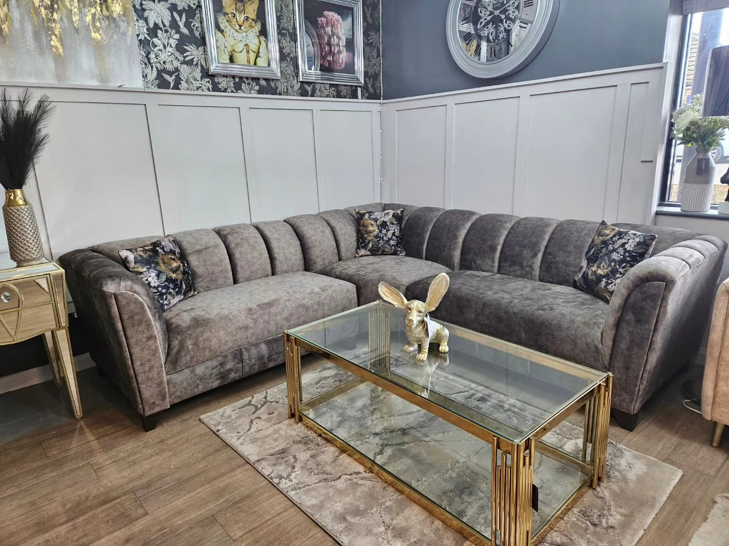 Miami Dark Corner Sofa