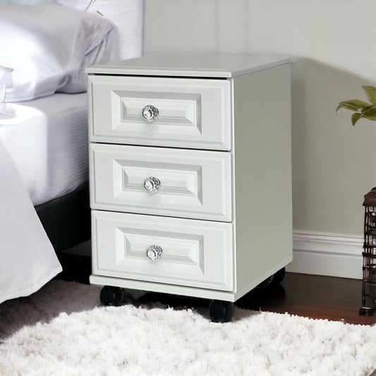 Parama 3 Drawer Bedside Table