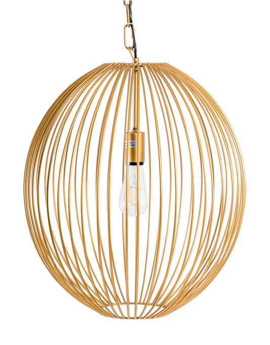 Gold Extra Large Wire Sphere Ceiling Light