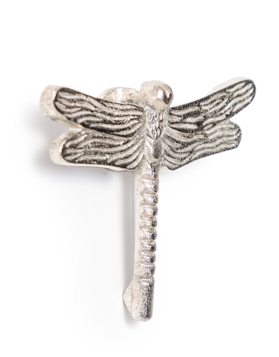 Dragonfly Door Knocker Silver