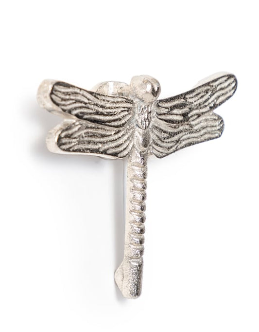 Dragonfly Door Knocker Silver