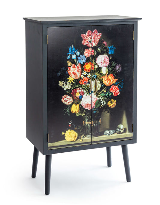 Boho Floral Side Cabinet