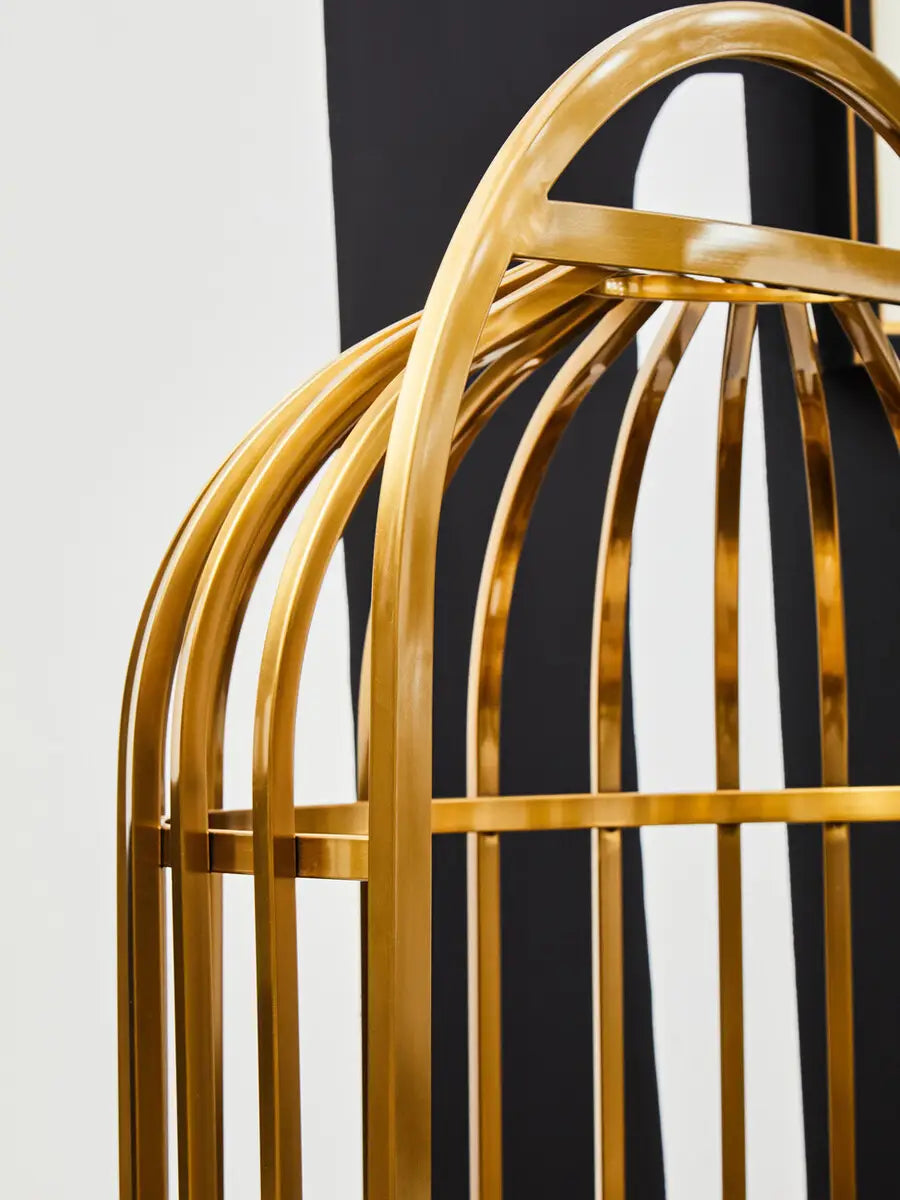 Dianna Gold Cage Chair