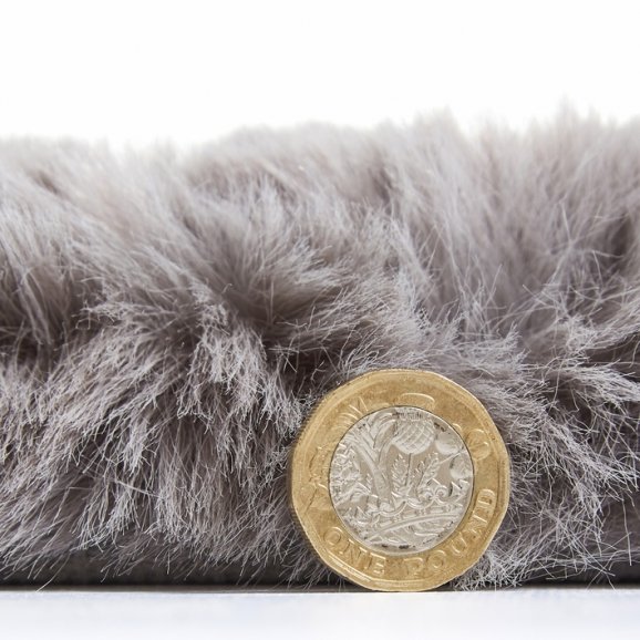 Super Fur Rug Grey