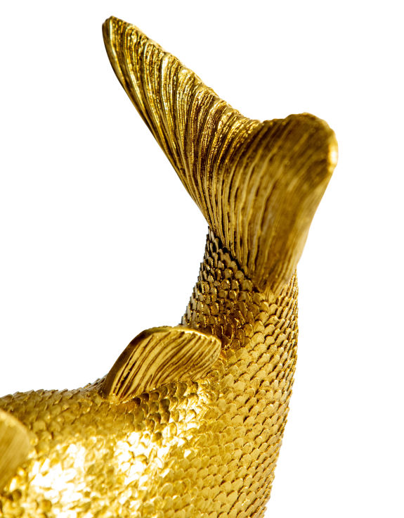 Drink Like a Fish Gold Wine Bottle Holder