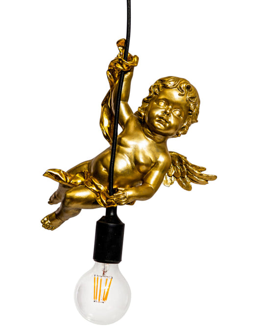 Antique Gold Cherub Pendant