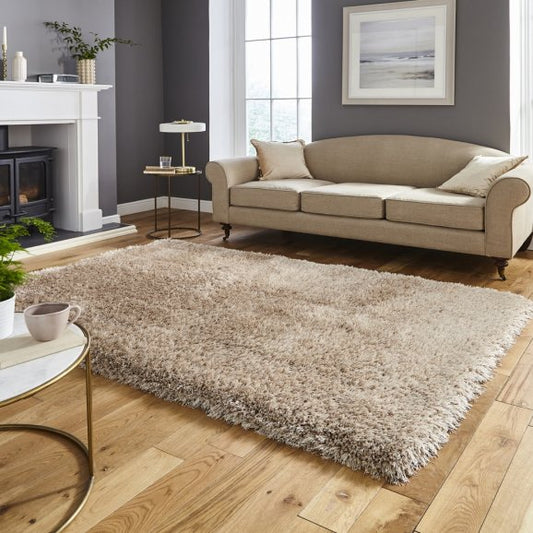 Mia Beige Thick Pile Rug