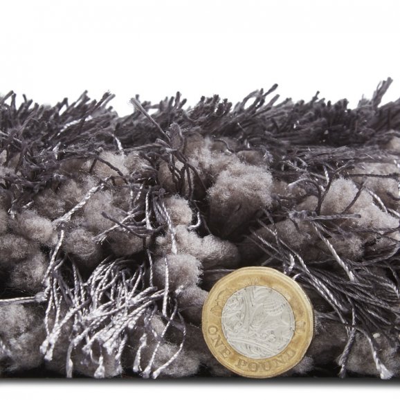 Mia Dark Grey Thick Pile Rug