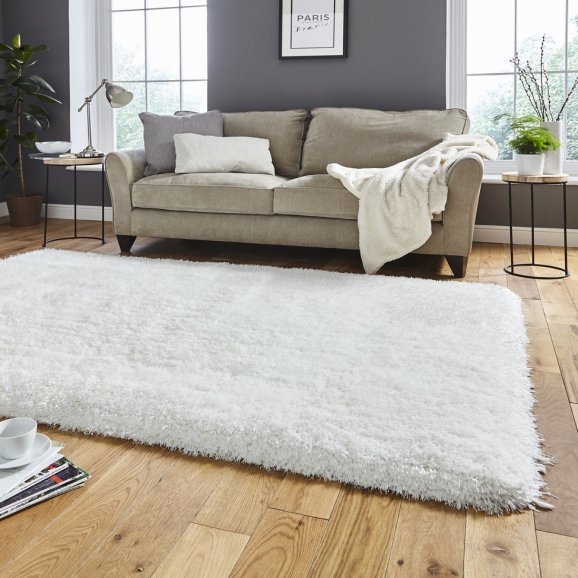 Mia Ivory Thick Pile Rug
