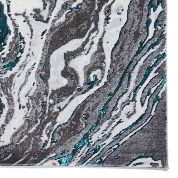Leo Abstract Rug Grey/Green
