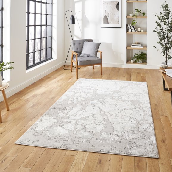 Leo Ivory/Grey Rug