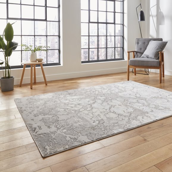 Leo Ivory/Grey Rug