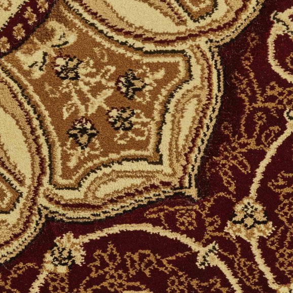 Vintage Red Round Rug