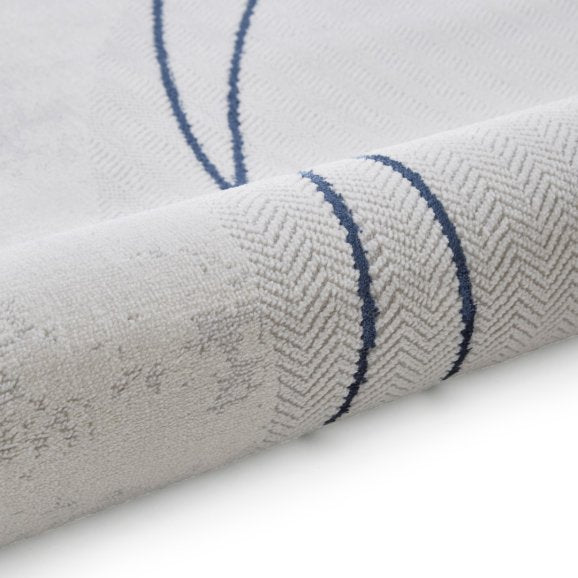 Leo Grey/Blue Modern Abstract Rug