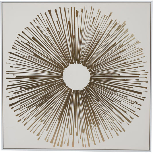 Golden Splash Framed Wall Art