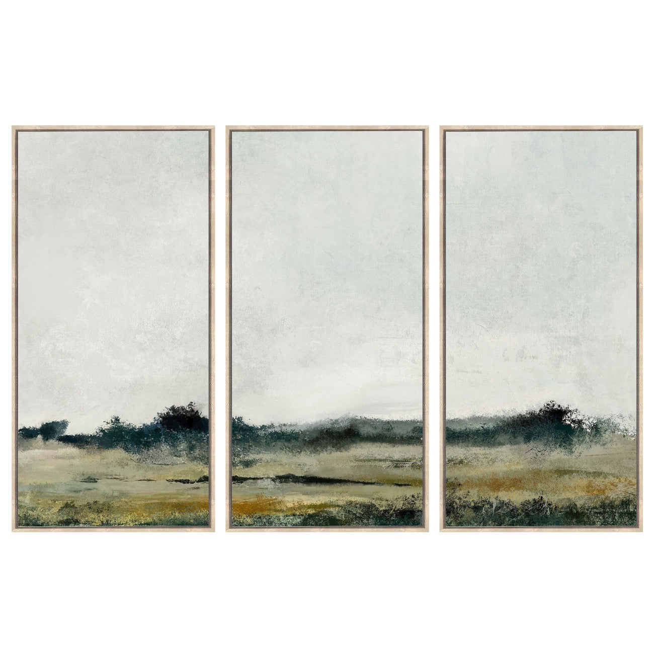 Scenery Green Set of 3 Framed Wall Art