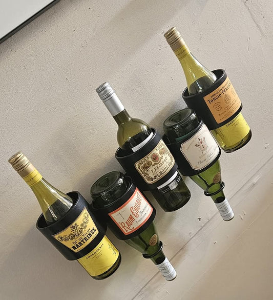 Vintage French Style Wall Mounted Wine Bottle Holder