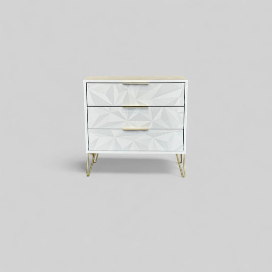 Linthorpe White 3 Drawer Chest