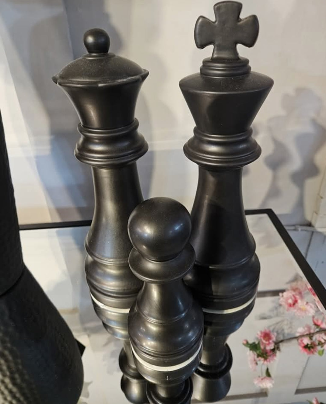 XL Black Chess Pieces