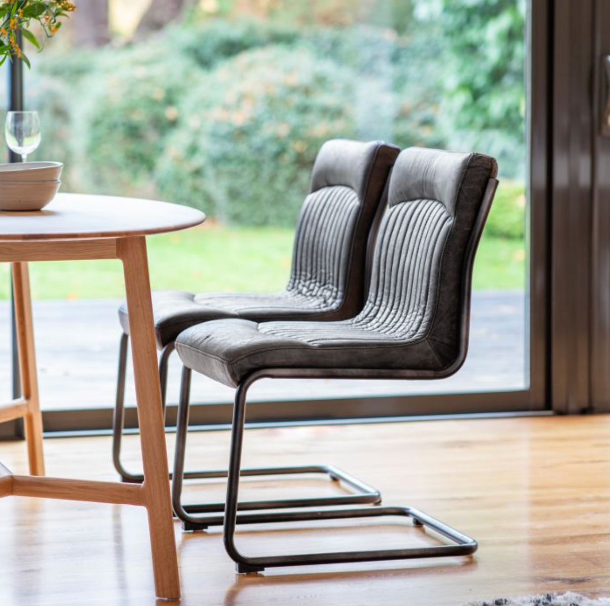 Pair of Latham Ebony Dining Chairs