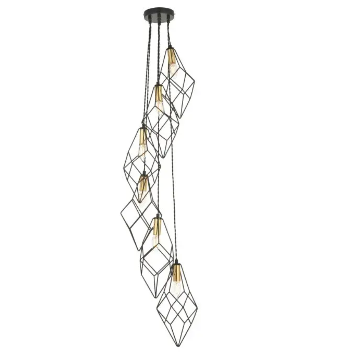 Johnson Black/Gold Pendant Light