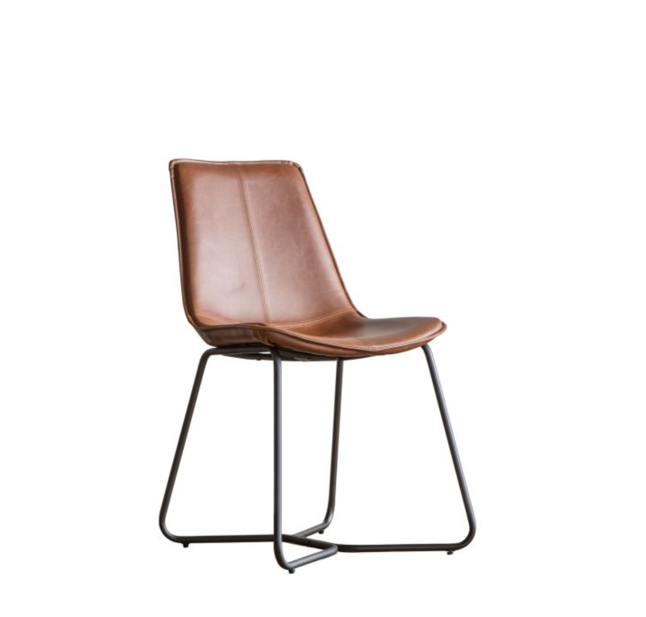 Pair of Hawley Dining Chairs Brown