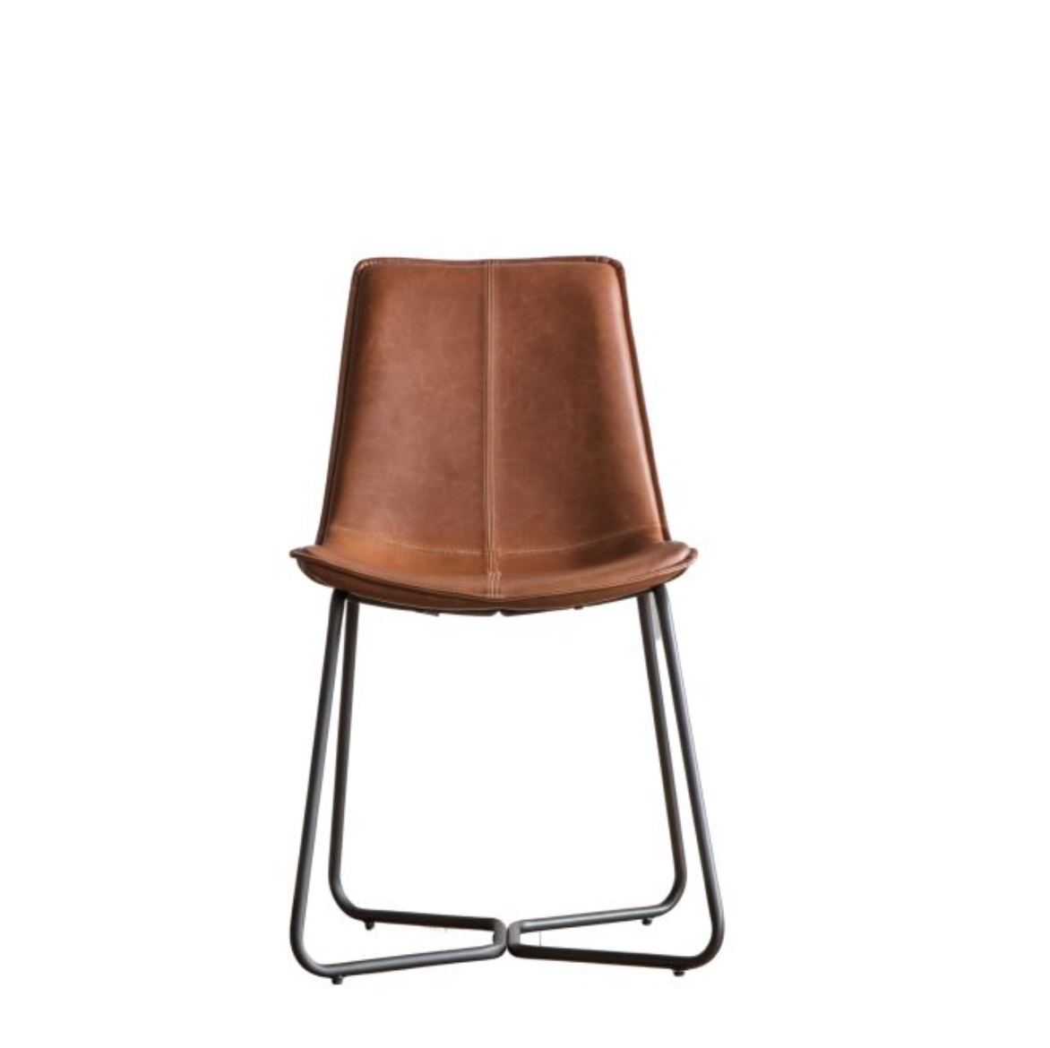 Pair of Hawley Dining Chairs Brown