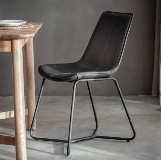 Pair of Hawley Dining Chairs Black