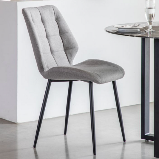 Pair of Melane Dining Chairs Grey