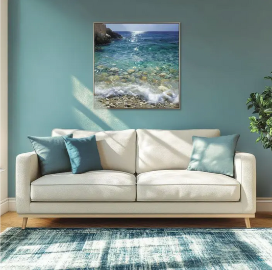 Crystal Clear Framed Canvas Wall Art