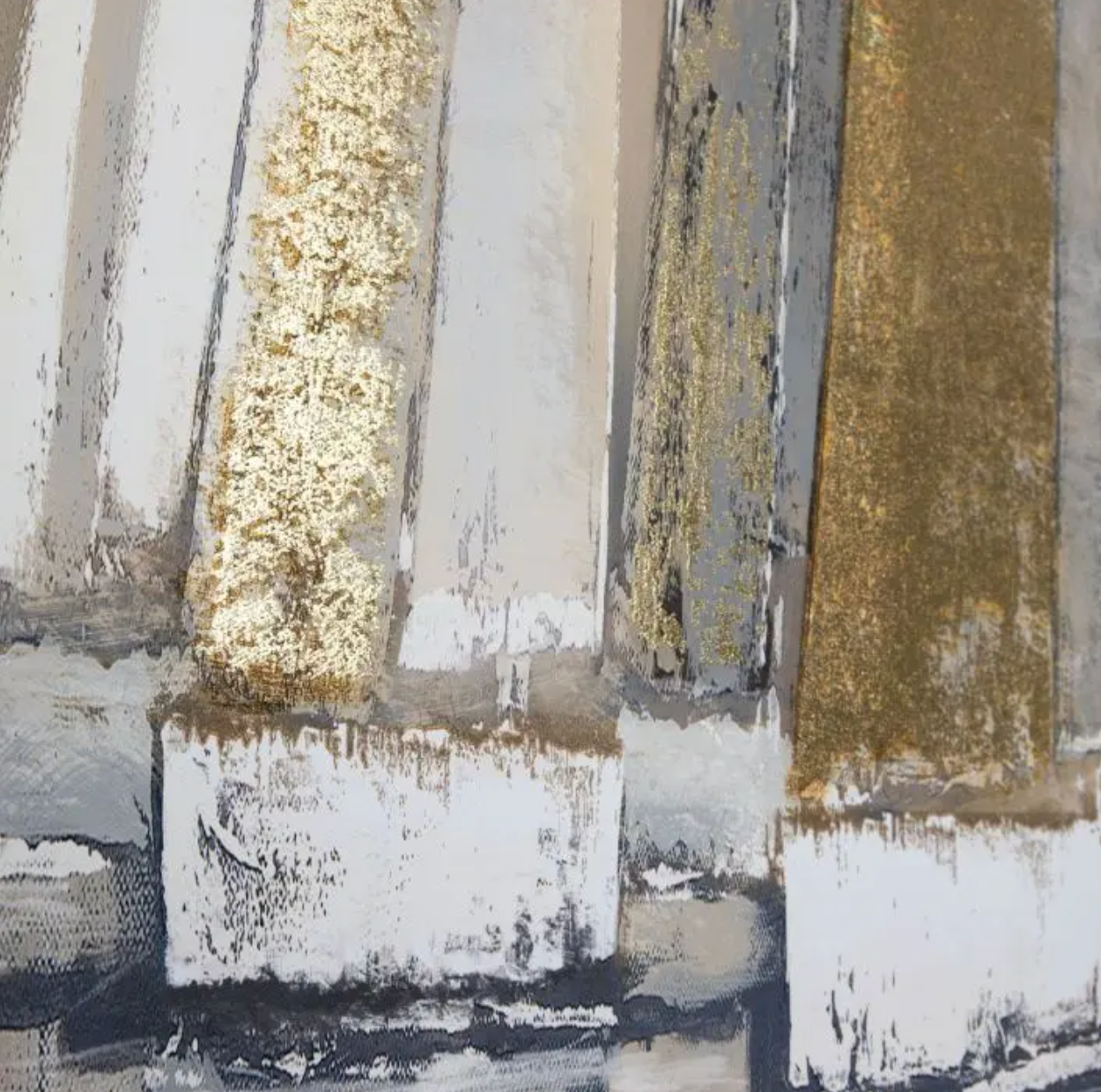 Gold Seas Framed Canvas