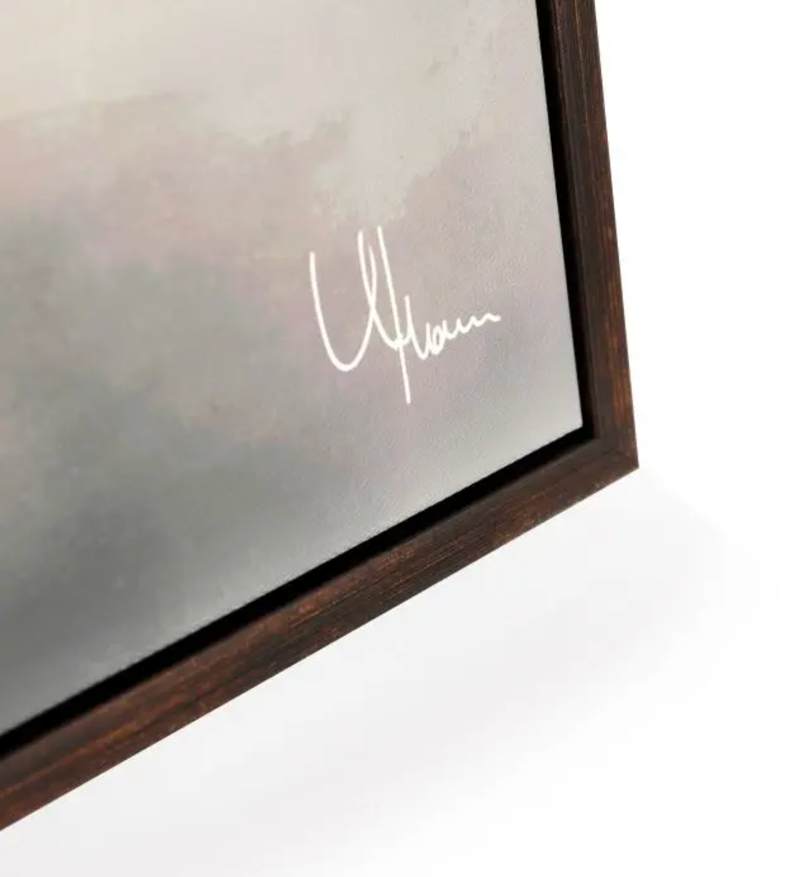 Gold Trees Framed Canvas
