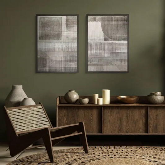 Monochrome Framed Canvas Set