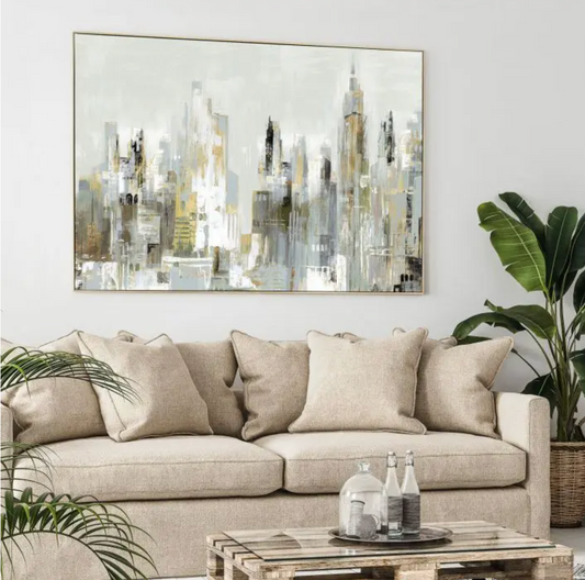 In The City Framed Canvas