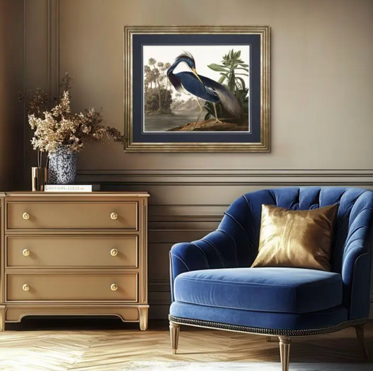 Blue Heron Framed Wall Art