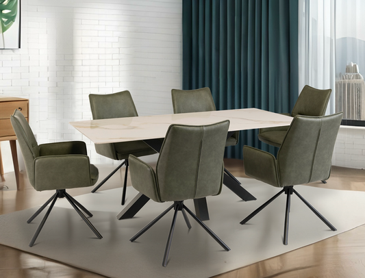 Candice White Dining Set