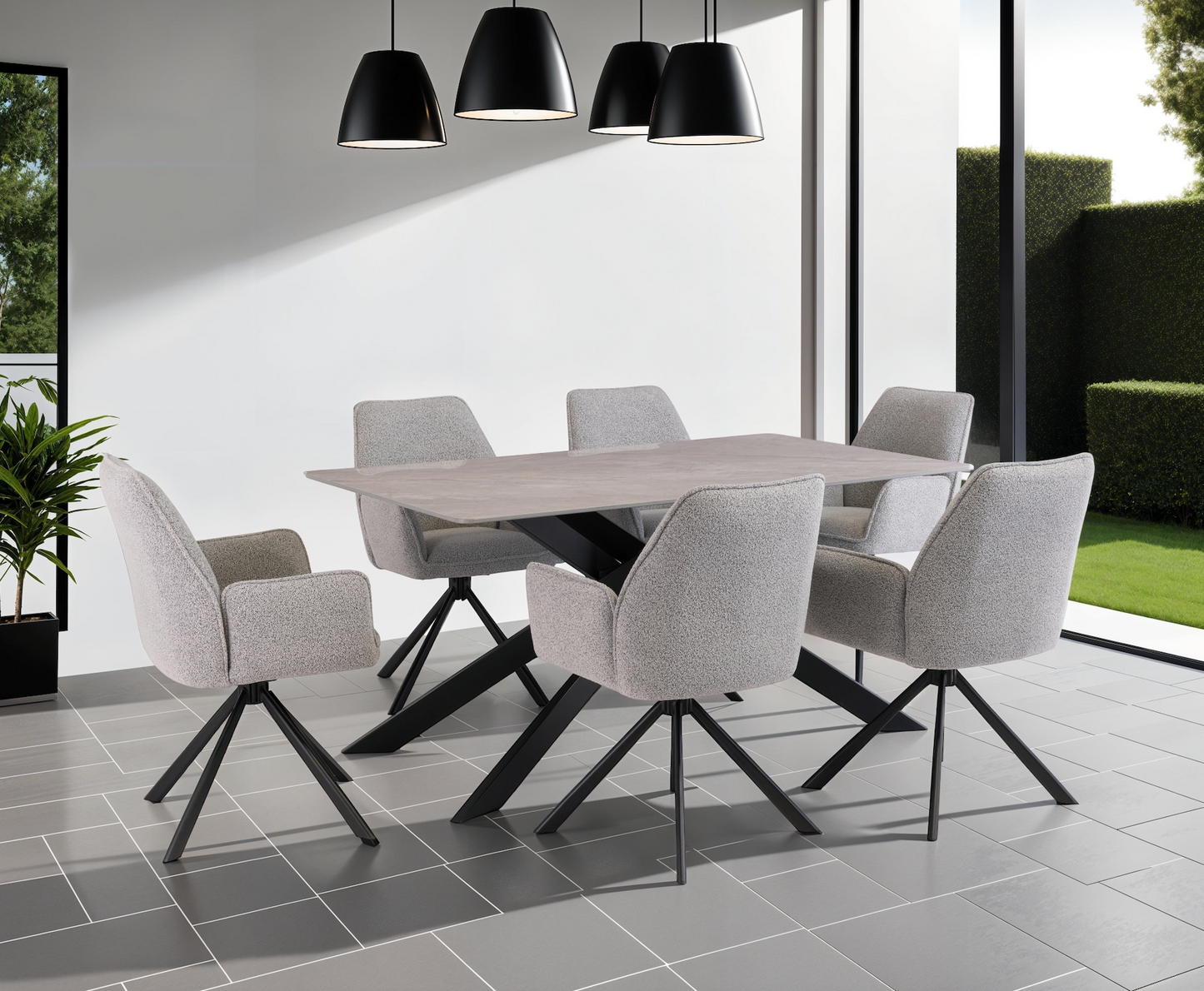 Christina Boucle Dining Set