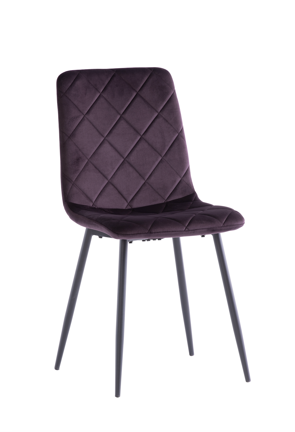 Set of 4 Bethany Aubergine Dining Chairs