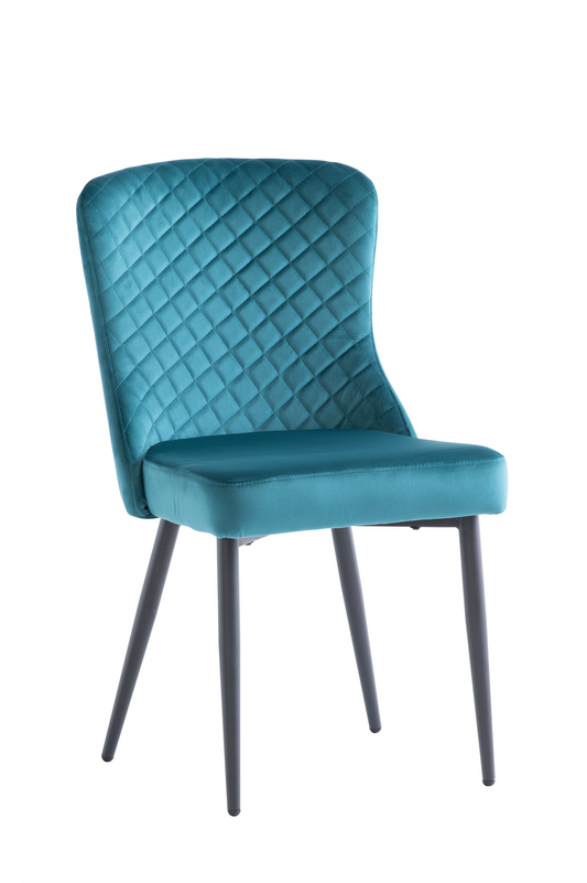 Pair of Hailey Teal Dining Chairs
