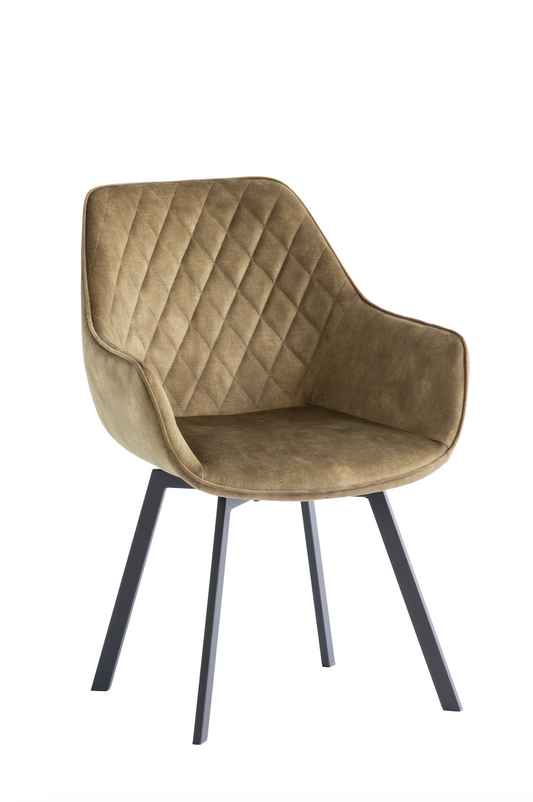 Pair of Venice Sage Swivel Dining Chairs