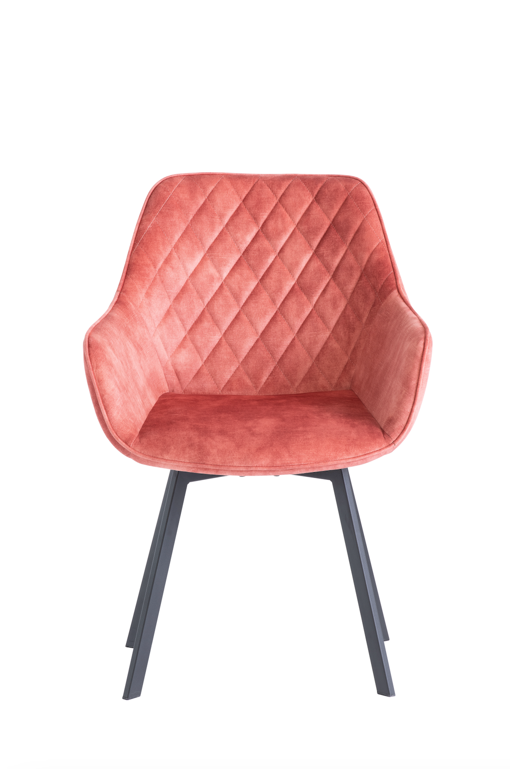 Pair of Venice Pink Swivel Dining Chairs