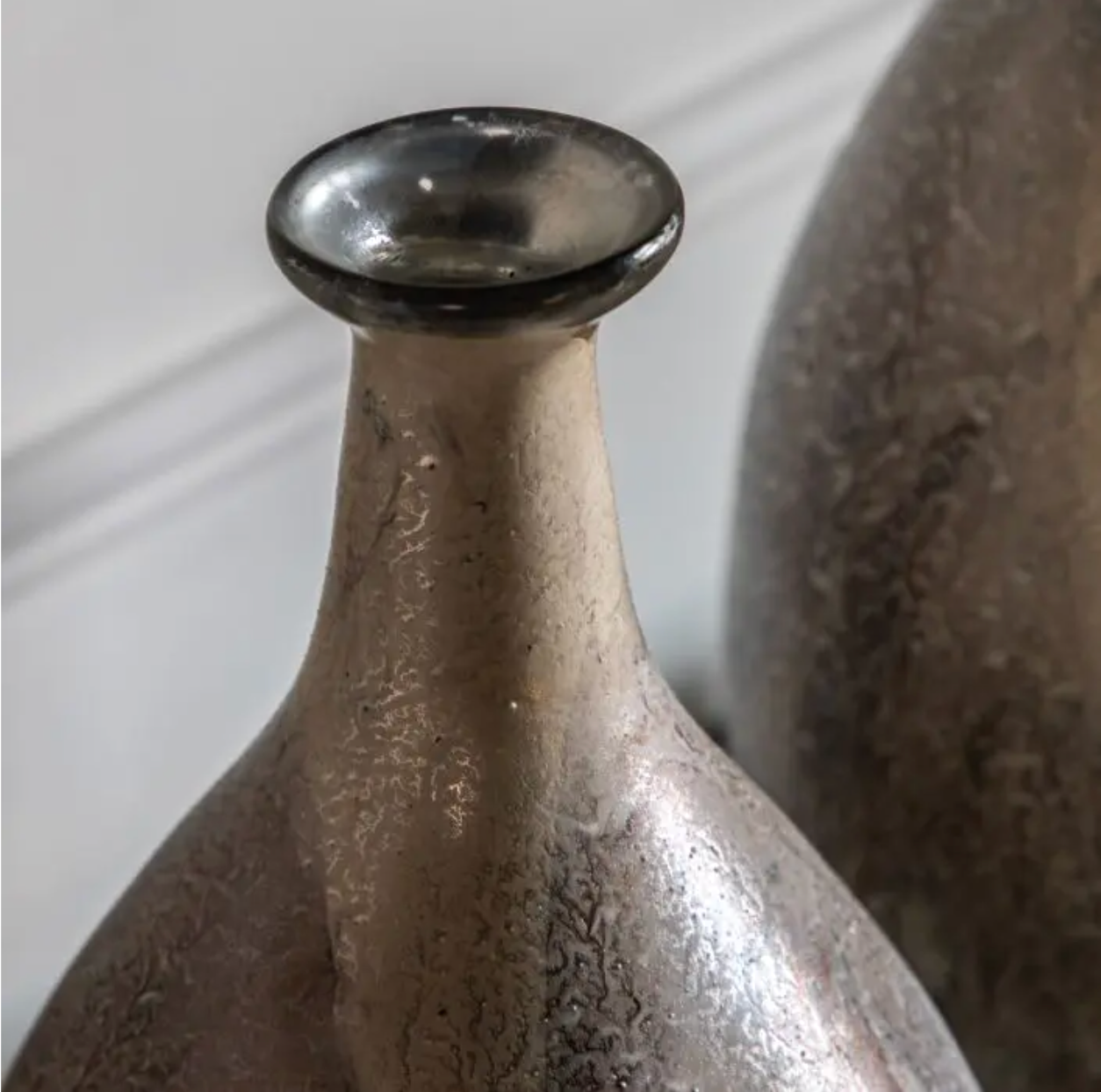 Antique Gold Blown Vase Small