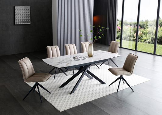 Laura Extending Dining Table and 6 Chairs