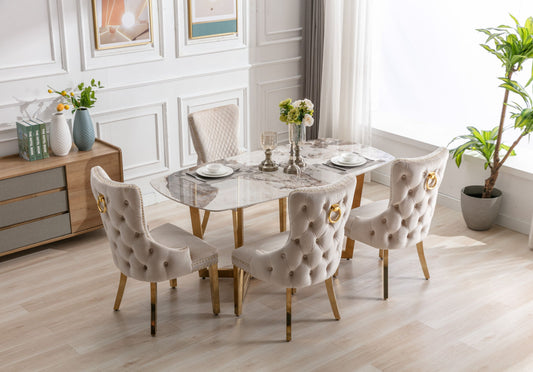 Orlena Dining Table and 4 Chairs