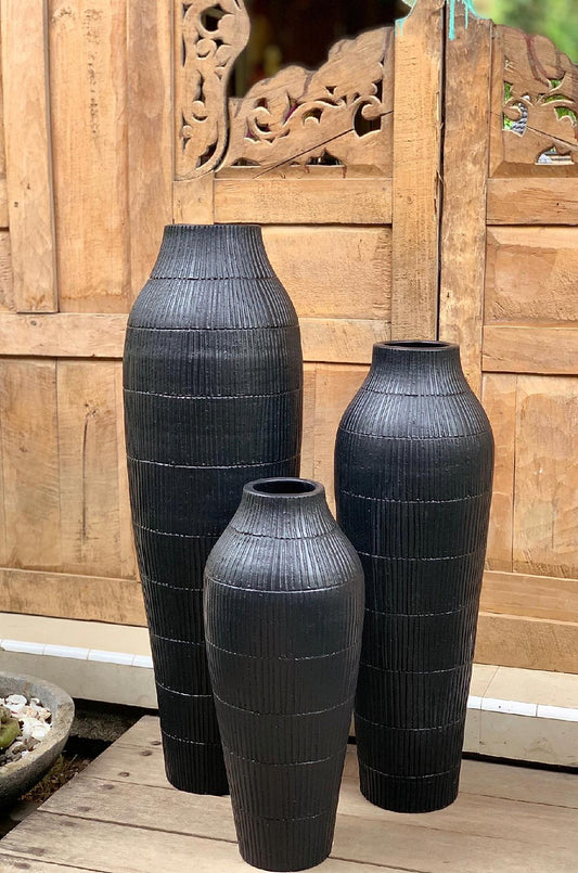 Black Terracotta Pots