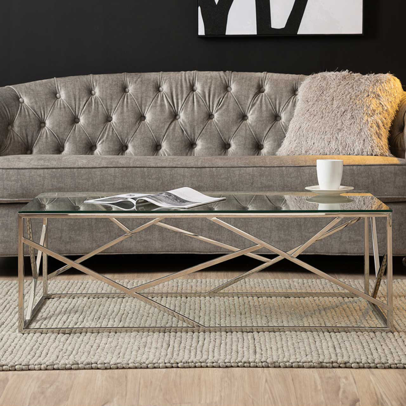Ayla Chrome Coffee Table