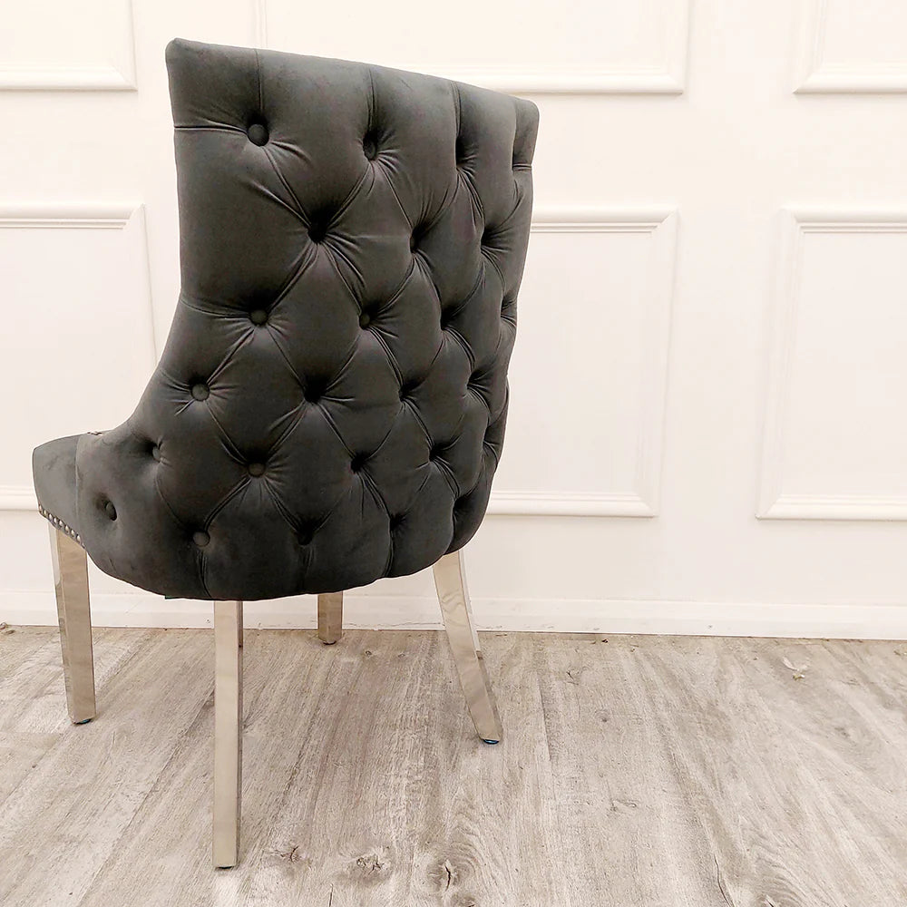 Louis Dining Table and Florence Buttoned Chairs