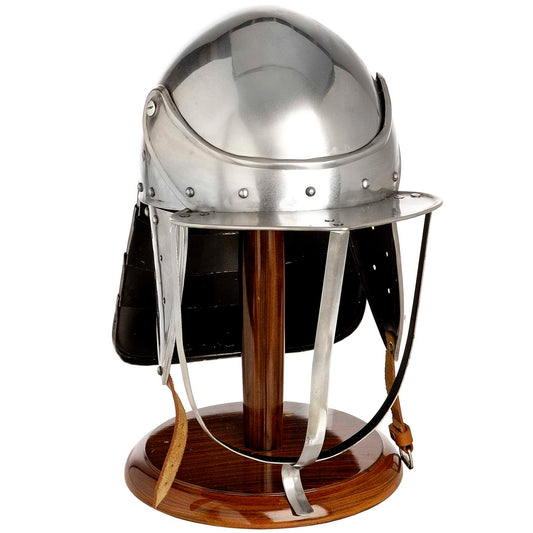 Civil War Lobster Pot Helmet With Stand