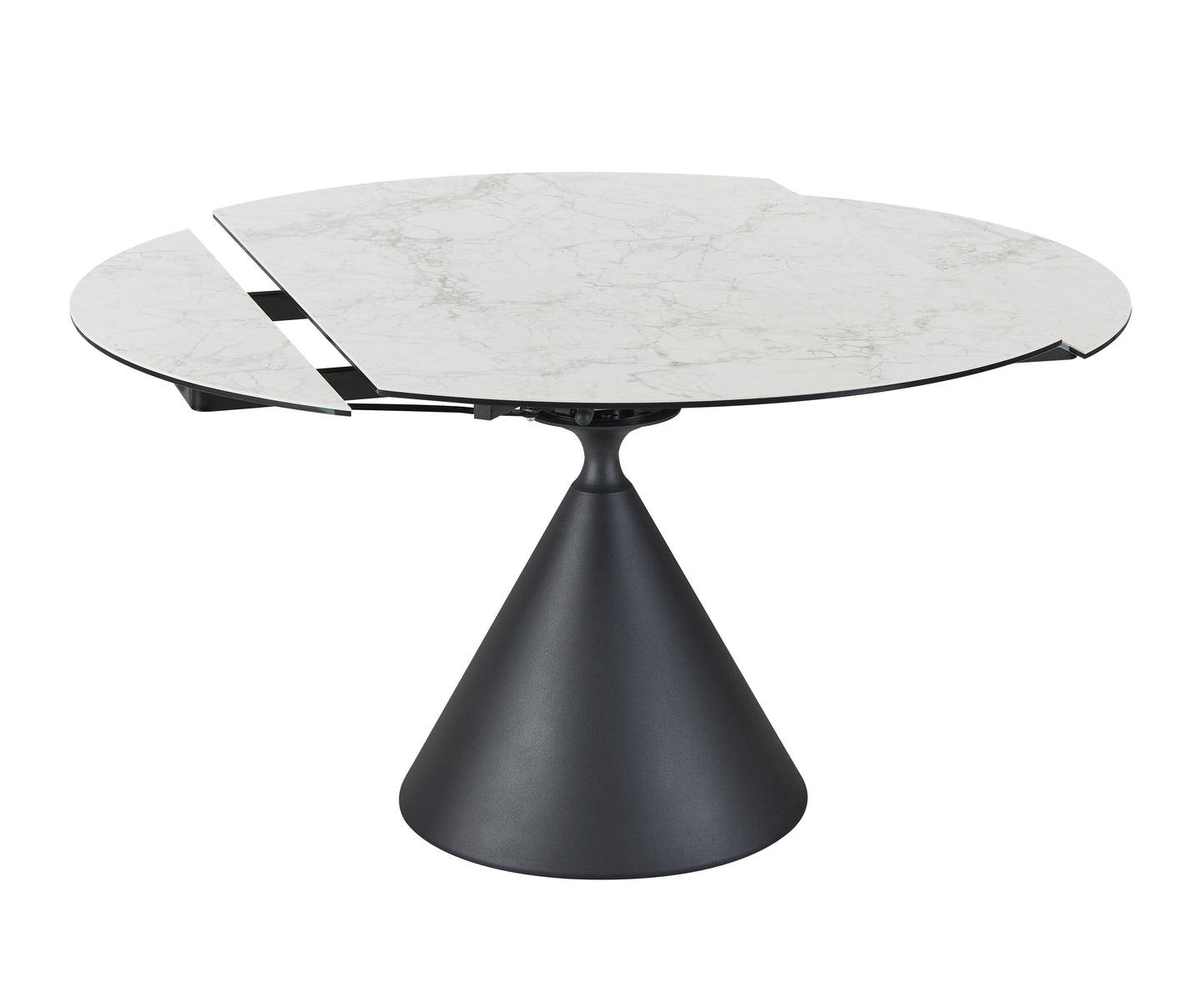 Conical Round Extending Dining Table